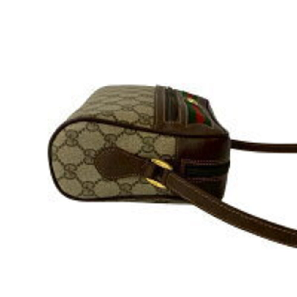 GUCCI Sherry GG logo leather Shoulder Bag brown - Picture 6 of 9